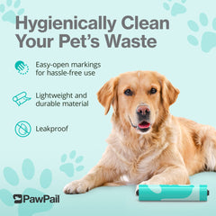 PawPail easy-open poop bags speed up cleanup during walks.
