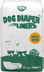 PAWPANG disposable diaper liners pack for quick trial and on-the-go protection