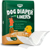PAWPANG disposable dog diaper liner with absorbent core for reliable protection.