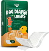 PAWPANG disposable dog diaper liner with absorbent core for leak protection and comfort.
