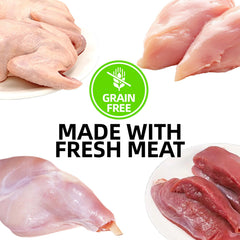 Pawpuff grain-free no-fillers label image highlights clean ingredient choices.