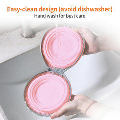 PawSailor 2in1 dog bowl with separate water and food compartments.