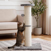 PAWSCRAT 32-inch sisal post for scratching and stretching indoors.