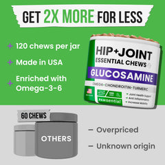 Pawsential chondroitin MSM turmeric formula described as joint care ingredients