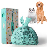 PAWSHOLIC plant-based poop bags with strong handles for clean pickup.