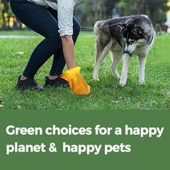 PAWSHOLIC unscented corn-starch bags reduce odor during walks