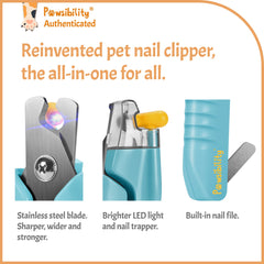 Pawsibility bloodline illumination highlights nail bloodlines for precise cuts