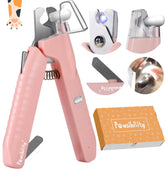 Pawsibility nail clippers with LED light illuminate nails for precise trimming.