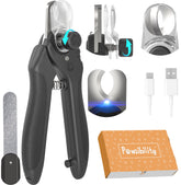 Pawsibility Pet Nail Clipper PRO front view with ergonomic grip for easy handling