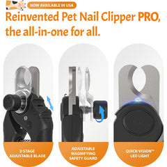 Pawsibility Pet Nail Clipper PRO side view for precise, controlled trimming