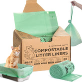 Pawsitive Earth drawstring litter liner for quick, mess-free disposal.