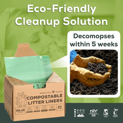 Pawsitive Earth OK Compost Home certified liner for at-home composting.