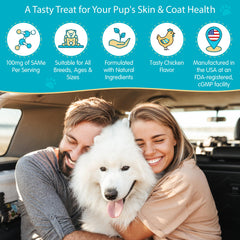Pawsitive Same 100 bottle label with USA-made promise and clean ingredients