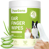 PawSono ear finger wipes packaging for easy at-home ear care.