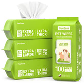 PawSono hypoallergenic wipes used for full-palm clean on paws after walks