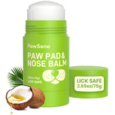 PawSono nose balm twist-stick showing easy, mess-free application for a dry nose.