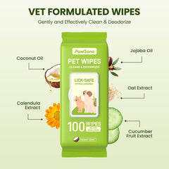 PawSono plant-based formula is gentle on skin and safe if licked