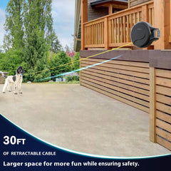 PAWSTATION 360-degree swivel clip enables smooth movement and fewer snags