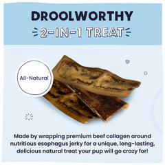 Pawstruck 2-in-1 collagen wrapped jerky rolls promote focused play while chewing