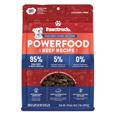 Pawstruck air dried beef bites in a resealable bag showing crunchy texture for protein-rich meals.
