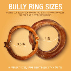 Pawstruck bully ring ingredients: rawhide-free, 100% beef pizzle.