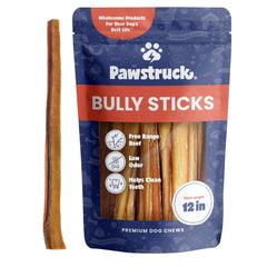 Pawstruck bully sticks long-lasting dog chew ideal for extended playtime