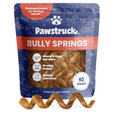 Pawstruck bully stick springs pack hero demonstrates durable beef chew for dogs