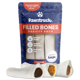 Pawstruck Peanut Butter Filled Bone, 5-6 inches, a long-lasting chew for strong chewers.