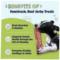 Pawstruck hip joint health jerky supports mobility with glucosamine and chondroitin.