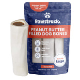 Pawstruck large filled bone with peanut butter center for long-lasting chews.