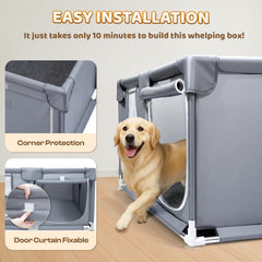 Pawtenda whelping box multipurpose use as playpen for small pets