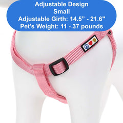 Pawtitas Recycled Step-In Harness Cover in Millennial Pink supports eco-friendly daily use.