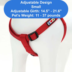 Pawtitas Solid Step-in Harness made of rip-stop nylon for lasting durability.