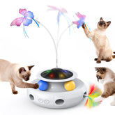 Pawtners butterfly in action for indoor cat play with fluttering wings