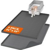 Pawtners large coverage litter mat traps litter effectively around the box.