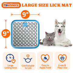 Pawtners 9x9 inch licking area ideal for large dogs.