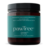 pawTree Chillax packaging shows natural calming support for pets.