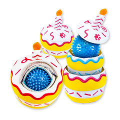 PAWTY Birthday Cupcake Toy outer plush for cuddly play