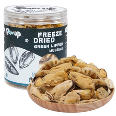 PAWUP freeze-dried green-lipped mussels 3-5oz pack for dog's tasty treat