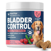 PawVital UTI dog bottle showing convenient daily bladder support supplement