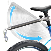 Pawxaw bicycle dog leash with 180° rotation enables safe side-to-side movement.