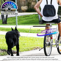Pawxaw hands-free leash in fixed mode offers stable training or riding control.