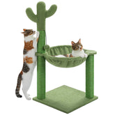 PAWZ Road cactus cat tree, full height for lounging and tall play.