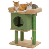 PAWZ Road cactus cat tree top perch provides a secure, comfy lounge for indoor cats.
