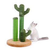 PAWZ Road Cactus Scratcher with three poles for versatile scratching.