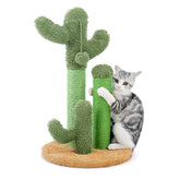 PAWZ Road cactus scratching post with 3 poles promotes safe scratching and stretching
