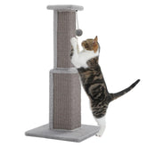 PAWZ Road large cat scratching post 32in tall with sisal pillar for durable scratching.