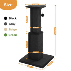PAWZ Road 32-inch tall sisal post for satisfying scratches.