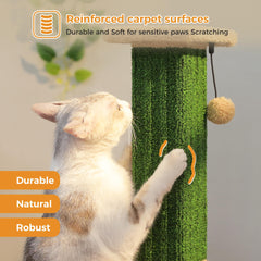 PAWZ Road sisal-wrapped pillar close-up shows durable scratching surface.