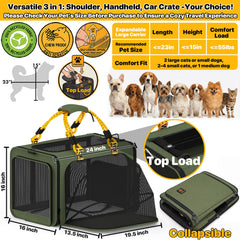 PAWZIDEA carrier interior offering spacious room for comfort